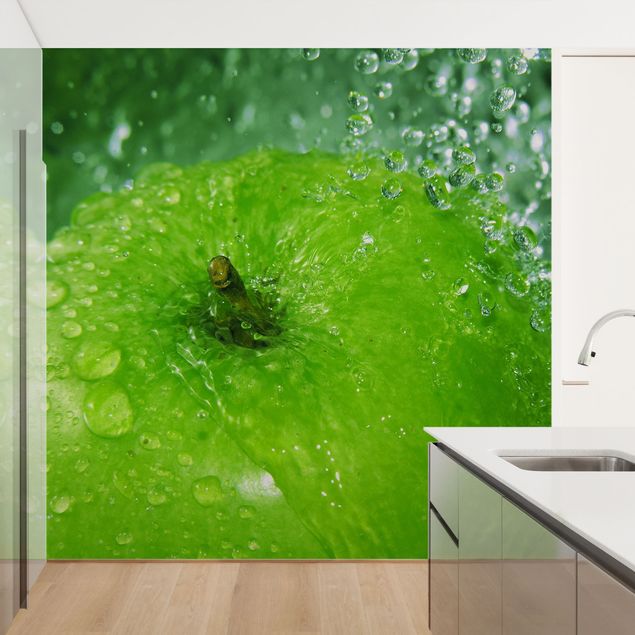 Papel pintado salón moderno Green Apple