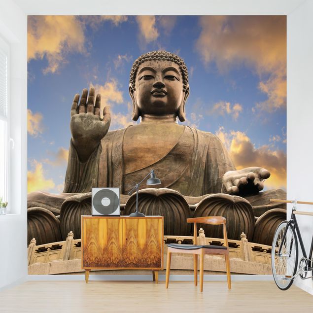 Papel pintado salón moderno Big Buddha