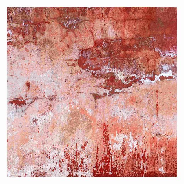 Papel pintado Grunge Concrete Wall Red