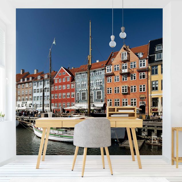 Papel pintado ciudad Port In Copenhagen