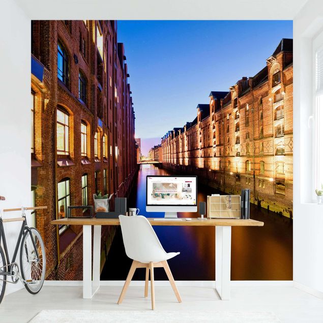Papel pintado ciudades Hamburg Warehouse District