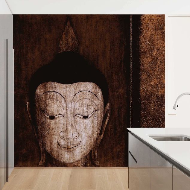 Papel pintado estilo zen Happy Buddha