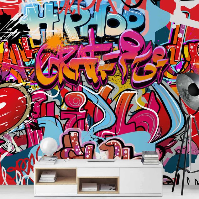 Papel pintado industrial Hip Hop Graffiti