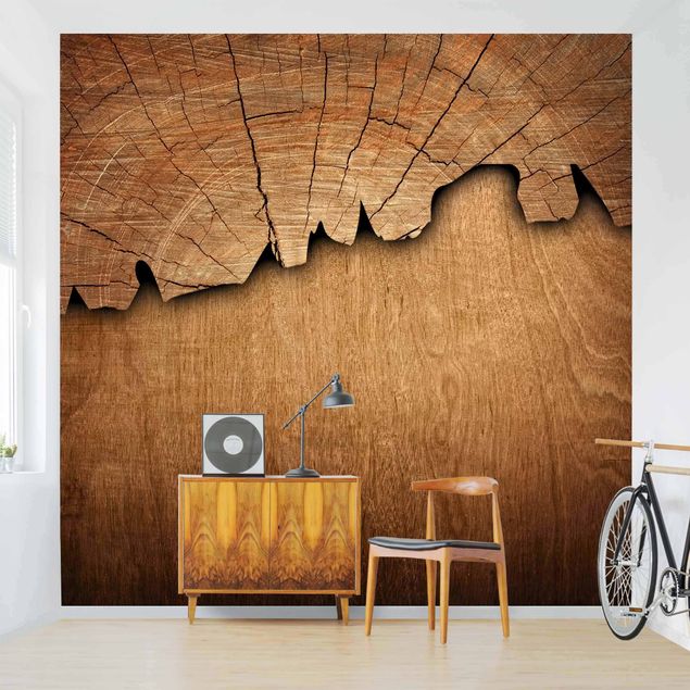 Papel pintado salón moderno Wood Grain ll
