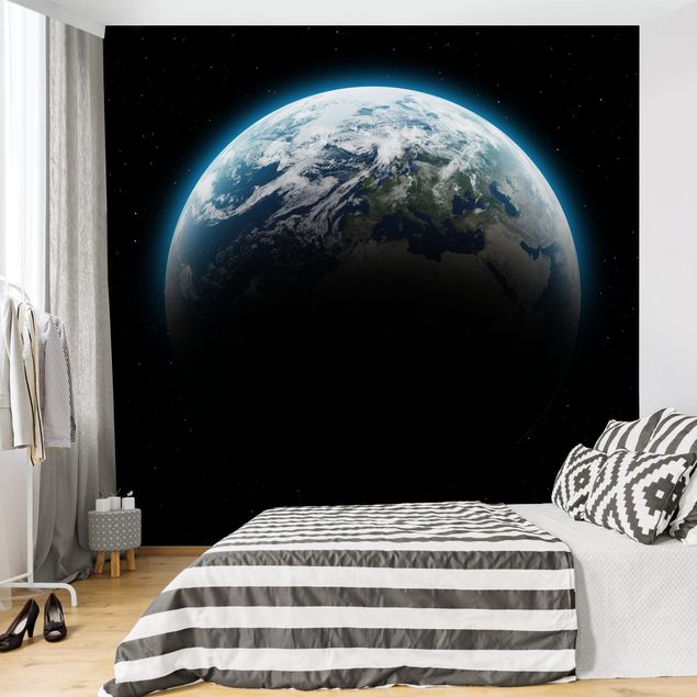 Papeles pintados modernos Illuminated Planet Earth