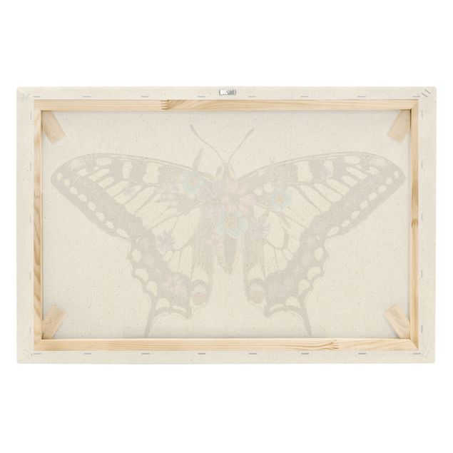 Lienzos Illustration Floral Swallowtail