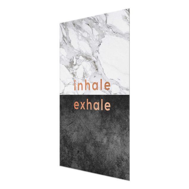 Cuadros modernos Inhale Exhale Copper And Marble