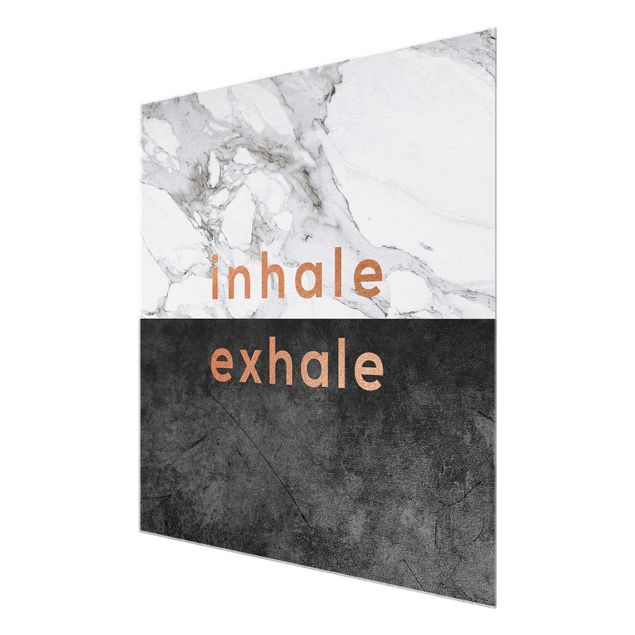 Cuadros decorativos Inhale Exhale Copper And Marble
