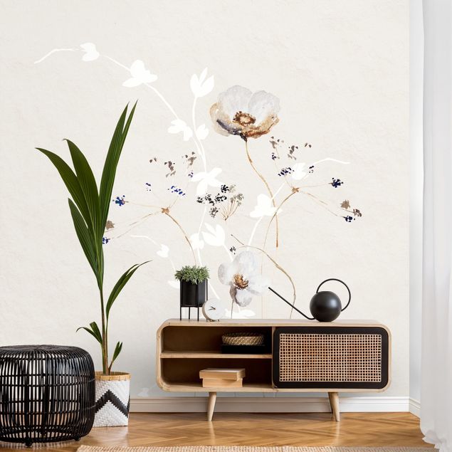 Papel pintado moderno Japanese Ikebana