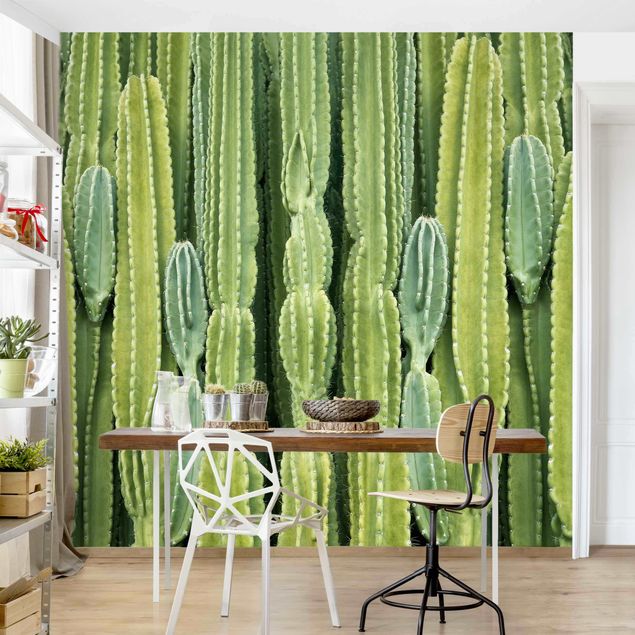 Papel pintado con patrones Cactus Wall
