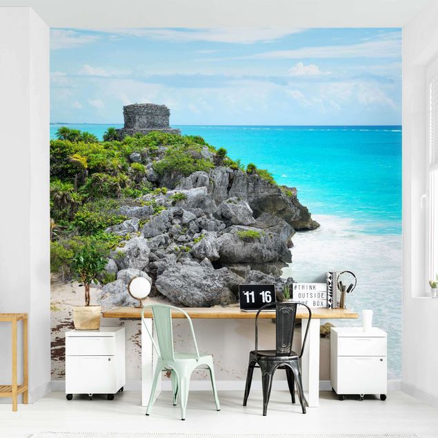Papel pintado salón moderno Caribbean Coast Tulum Ruins