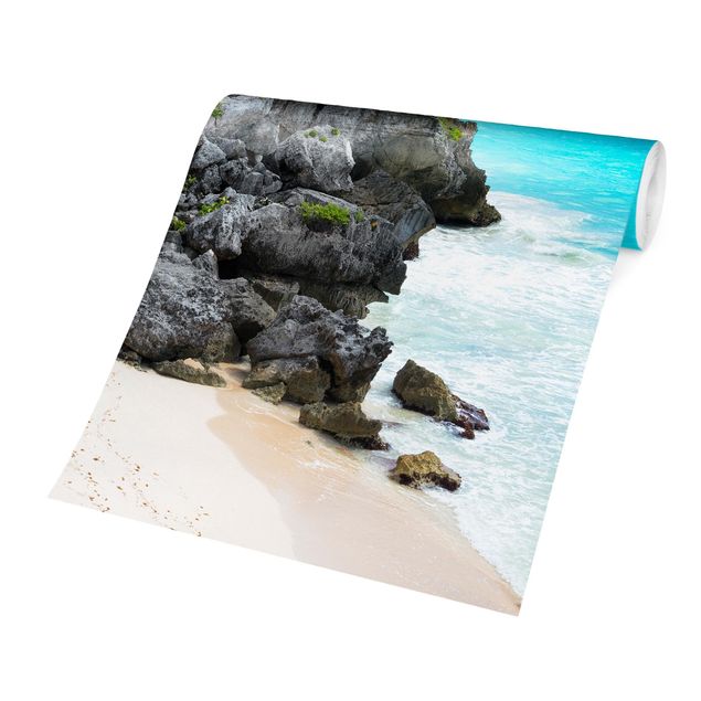 Papel pared paisaje Caribbean Coast Tulum Ruins
