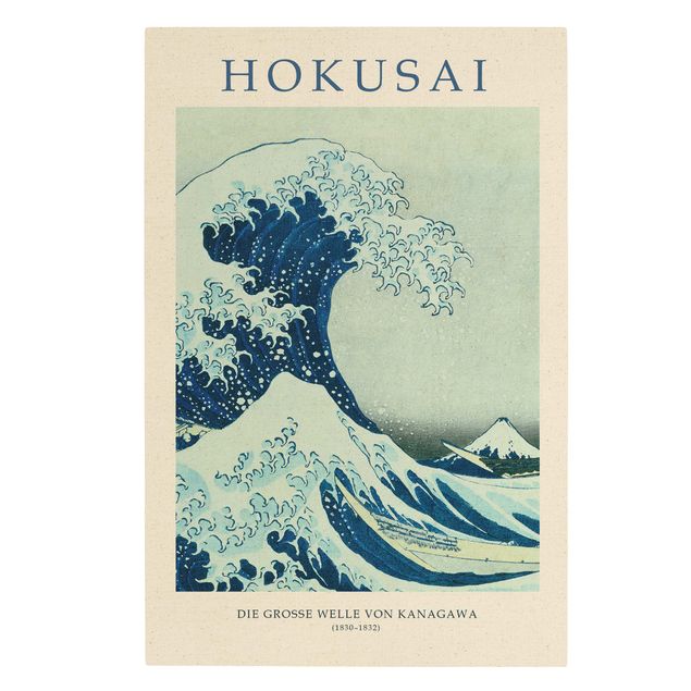 Cuadros modernos y elegantes Katsushika Hokusai - The Big Wave Of Kanagawa - Museum Edition