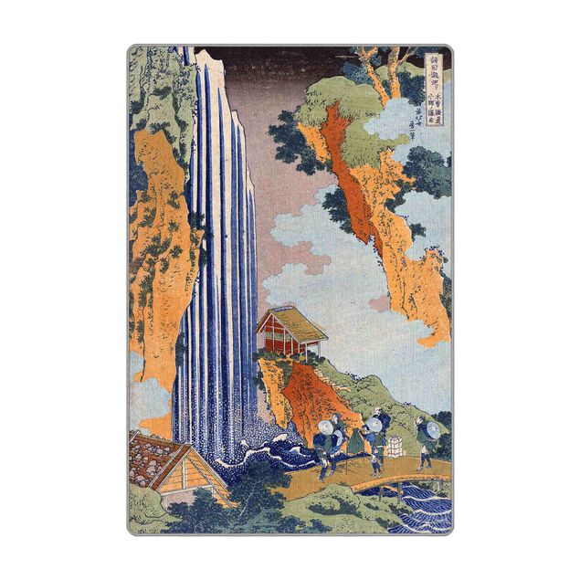 Alfombras grandes Katsushika Hokusai - Ono Waterfall
