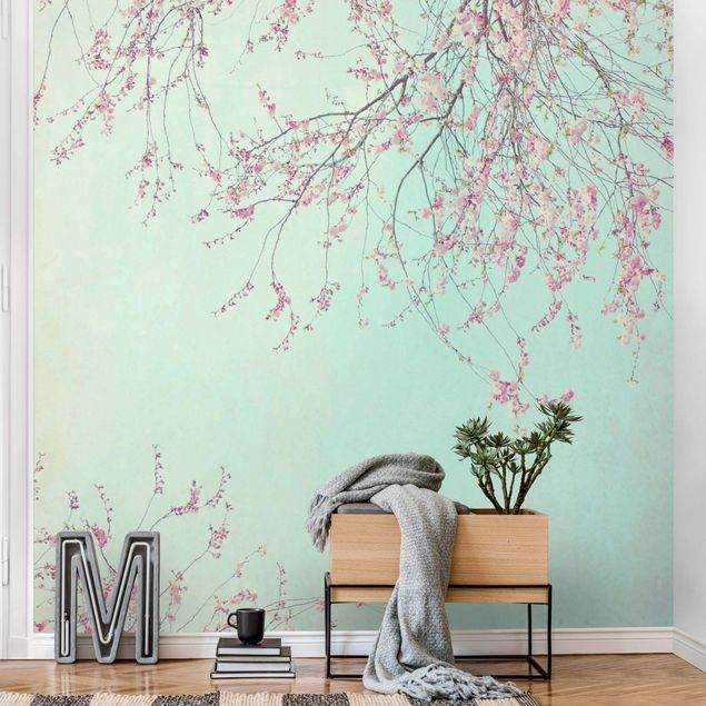Papel pintado salón moderno Cherry Blossom Yearning