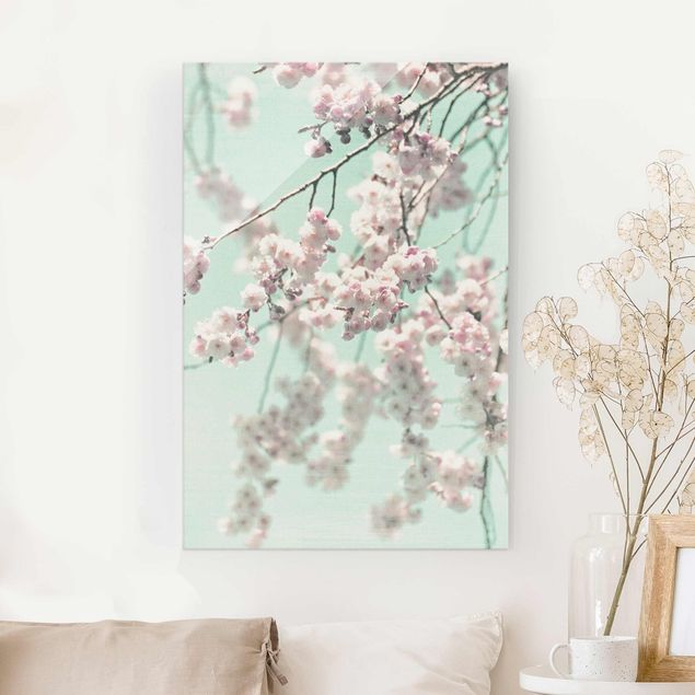 Decoración en la cocina Dancing Cherry Blossoms On Canvas