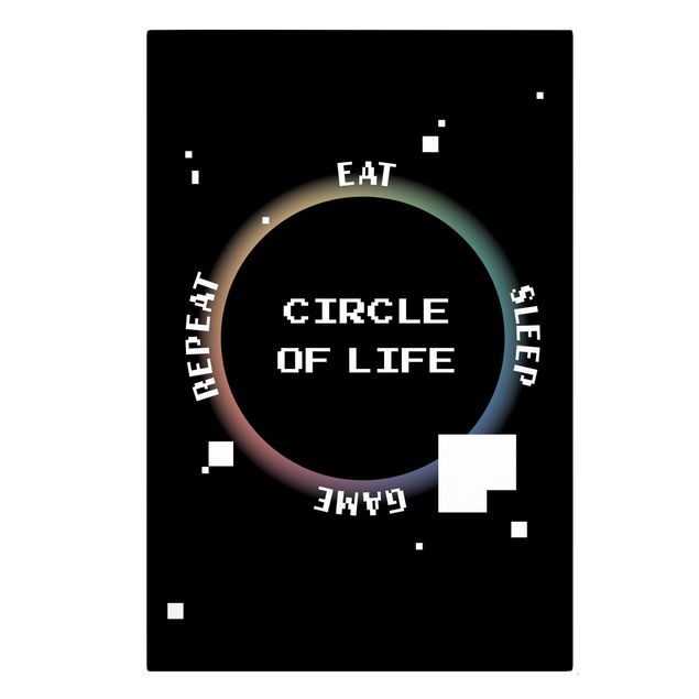 Cuadros modernos Classical Video Game Circle Of Life