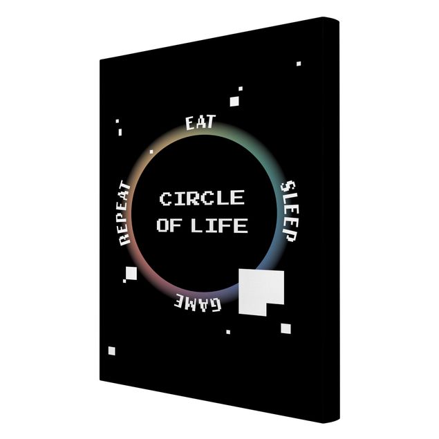 Lienzos decorativos Classical Video Game Circle Of Life