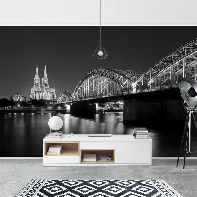 Papel pintado blanco y negro Cologne At Night II