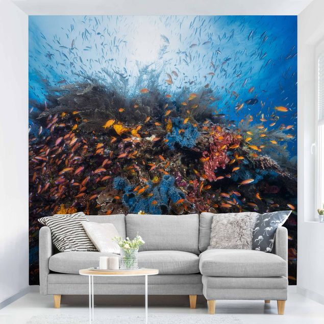 Papel pintado de peces Lagoon With Fish