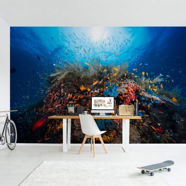 Papel pintado salón moderno Lagoon Underwater
