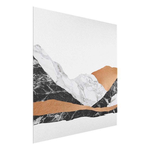 Cuadros paisajes Landscape In Marble And Copper