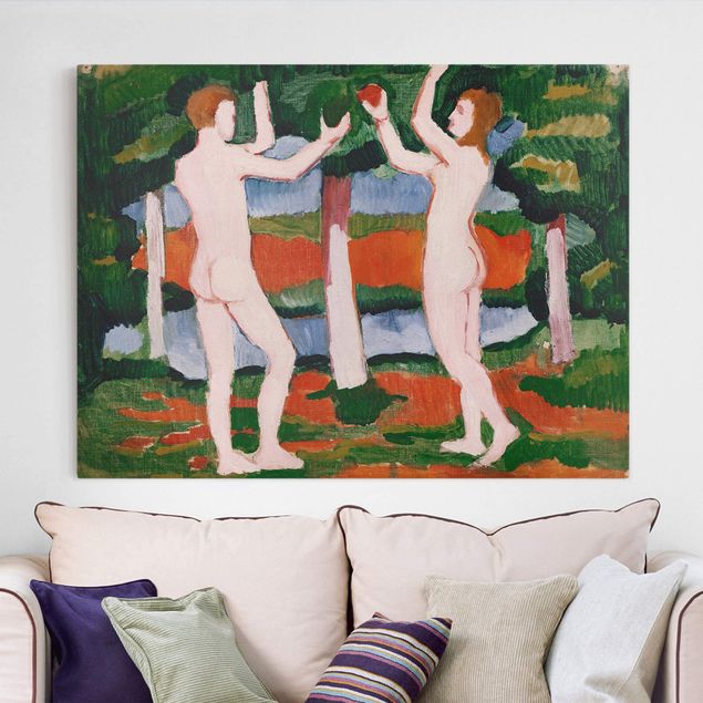 Cuadros expresionistas August Macke - Adam And Eve