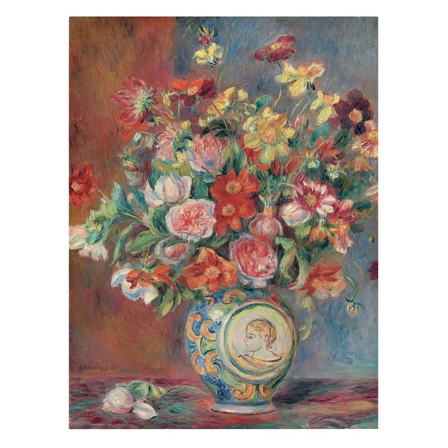 Lienzos flores Auguste Renoir - Flower vase