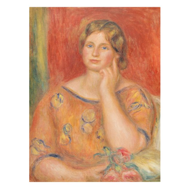 Lienzos de cuadros famosos Auguste Renoir - Mrs. Osthaus