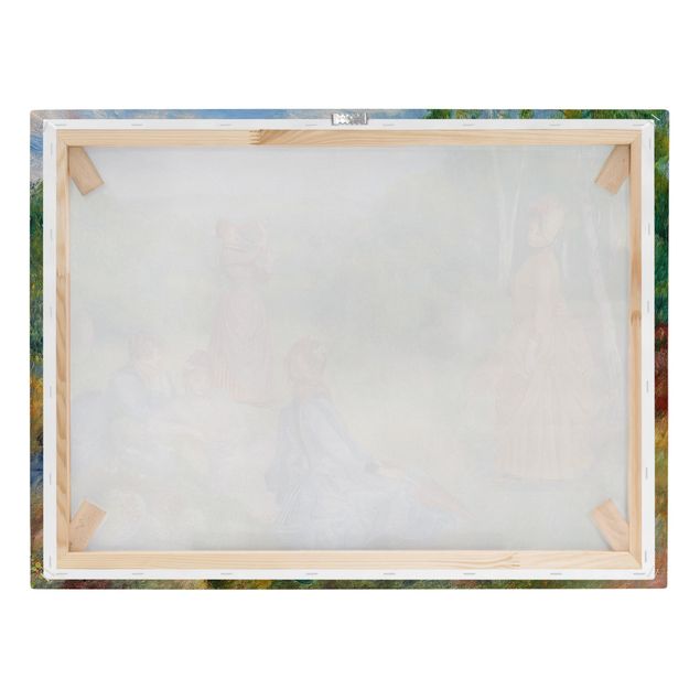Lienzos de cuadros famosos Auguste Renoir - Young Ladies Playing Badminton