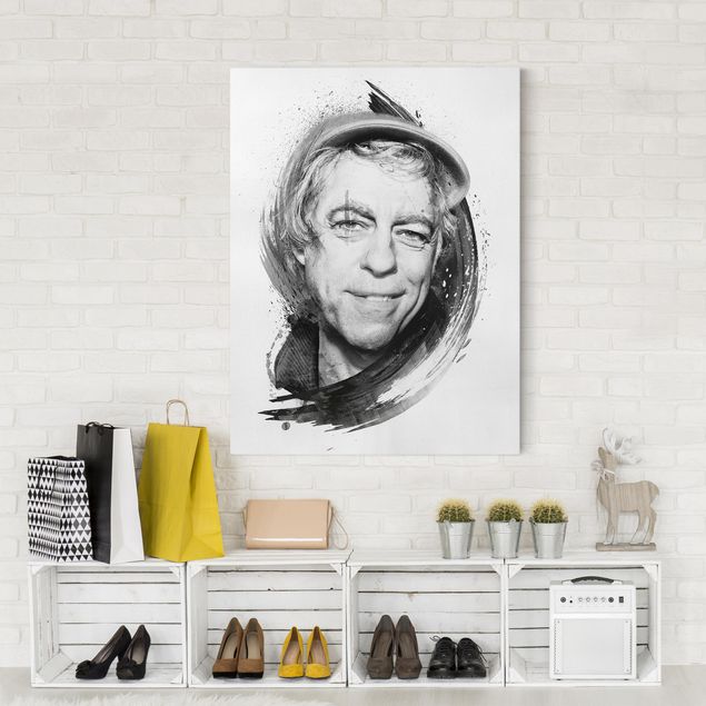 Cuadros de retratos Bob Geldof - Strassenkoeter - Viva Con Agua