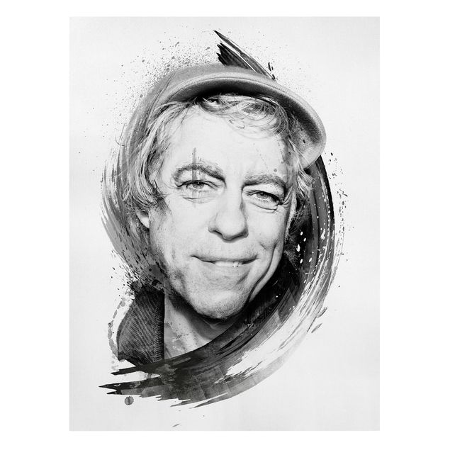 Cuadros en blanco y negro Bob Geldof - Strassenkoeter - Viva Con Agua