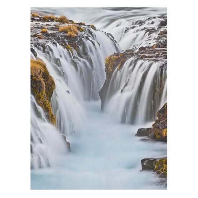 Lienzos paisajes Brúarfoss Waterfall In Iceland