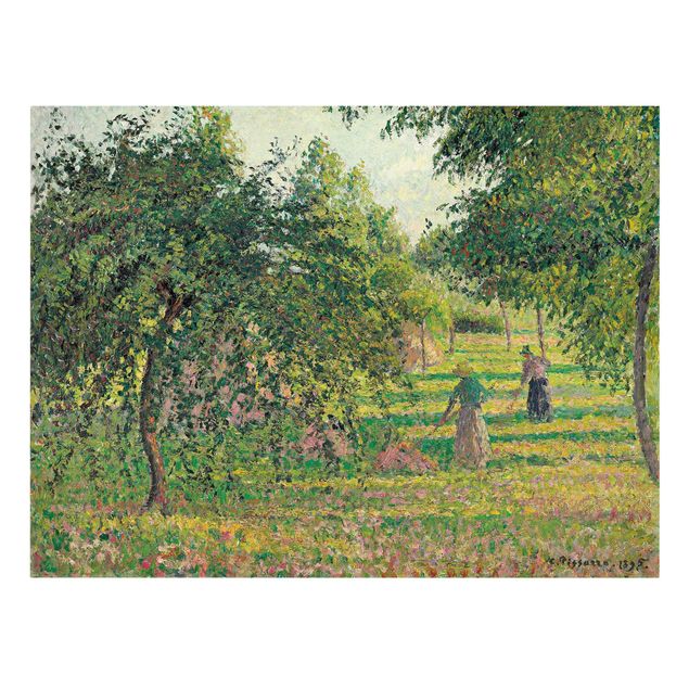 Estilo artístico Romanticismo Camille Pissarro - Apple Trees And Tedders, Eragny