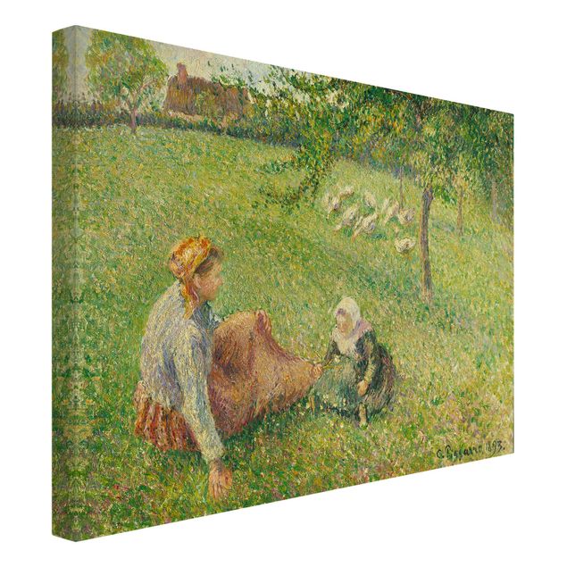 Lienzos de perros Camille Pissarro - The Geese Pasture