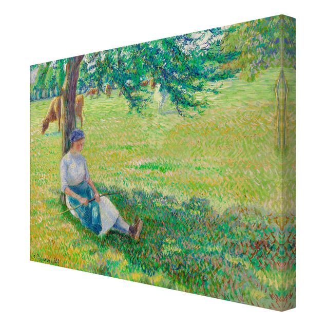 Láminas cuadros famosos Camille Pissarro - Cowgirl, Eragny