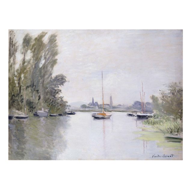 Cuadros paisajes Claude Monet - Argenteuil Seen From The Small Arm Of The Seine
