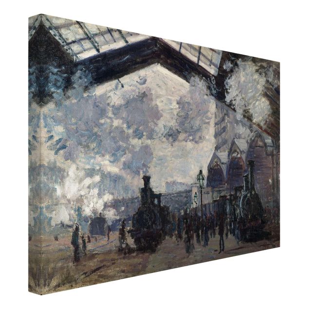 Lienzos de París Claude Monet - Gare Saint Lazare