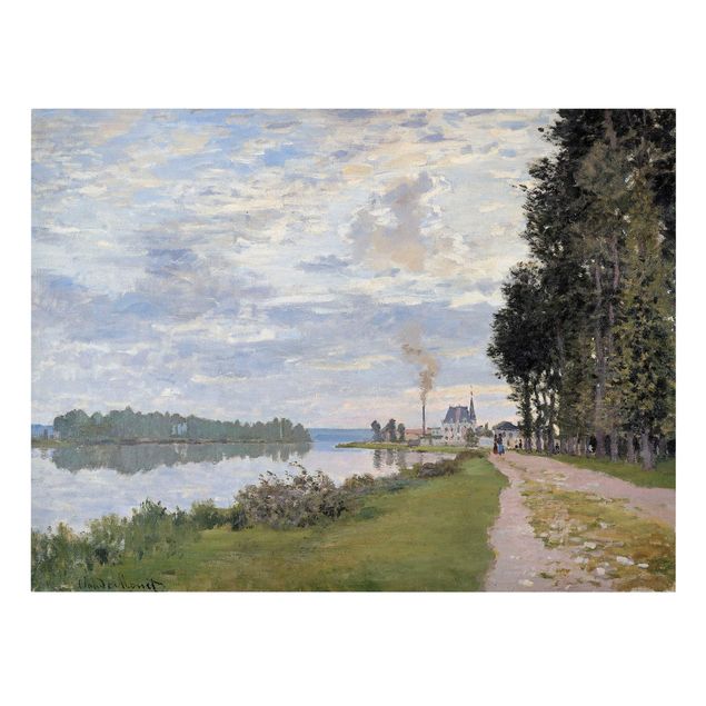 Cuadros de paisajes naturales  Claude Monet - The Waterfront At Argenteuil