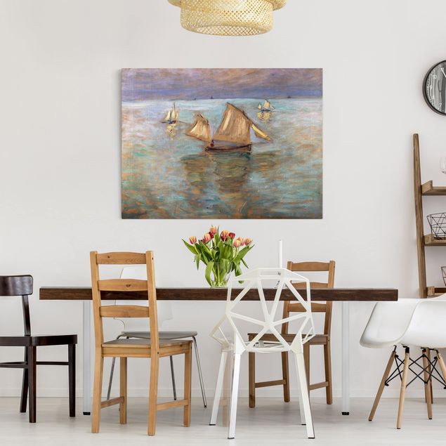 Cuadros Impresionismo Claude Monet - Fishing Boats Near Pourville