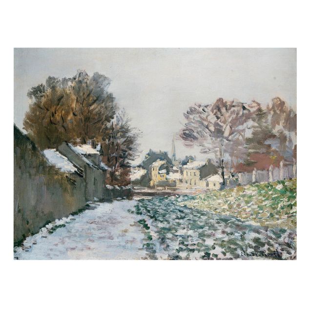Cuadros de paisajes naturales  Claude Monet - Snow At Argenteuil