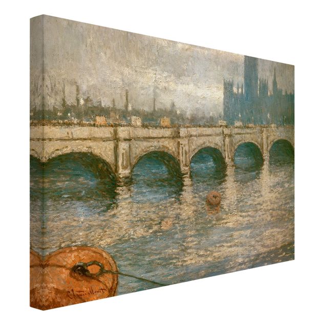 Lienzos de Londres Claude Monet - Thames Bridge And Parliament Building In London