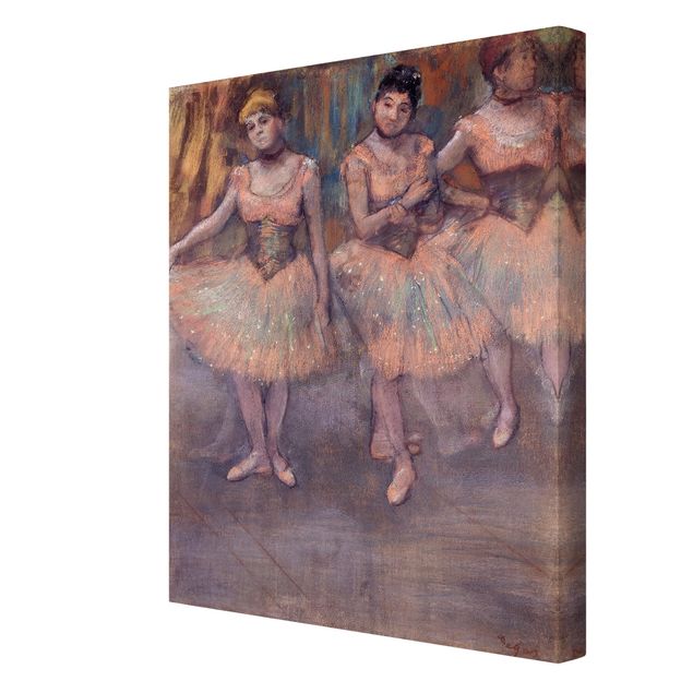 Lienzos de cuadros famosos Edgar Degas - Three Dancers before Exercise