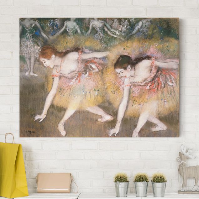 Cuadros bailarina Edgar Degas - Dancers Bending Down