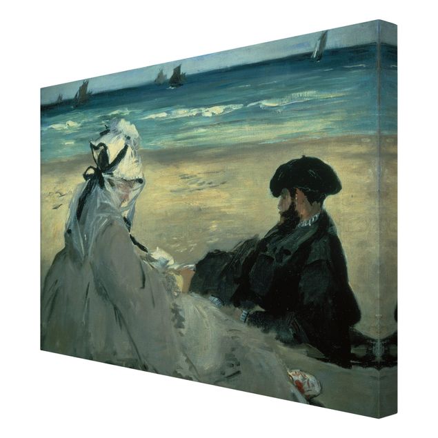 Cuadro con paisajes Edouard Manet - On The Beach
