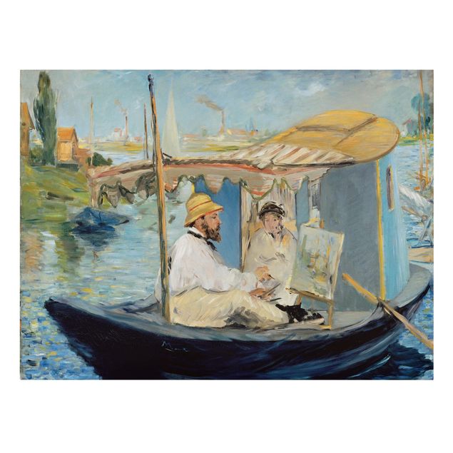 Estilos artísticos Edouard Manet - Claude Monet Painting On His Studio Boat