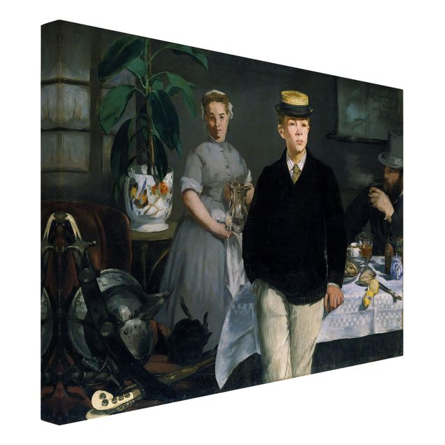 Láminas cuadros famosos Edouard Manet - Luncheon In The Studio