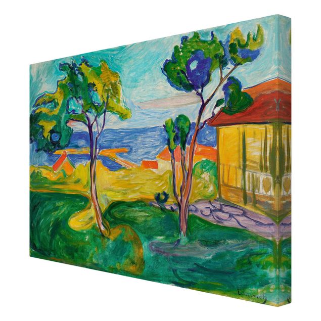 Cuadro con paisajes Edvard Munch - The Garden In Åsgårdstrand