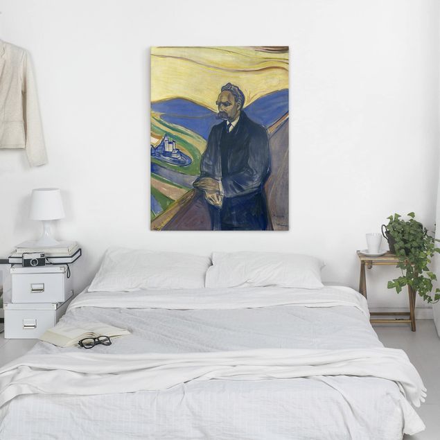 Estilo artístico Post Impresionismo Edvard Munch - Portrait of Friedrich Nietzsche
