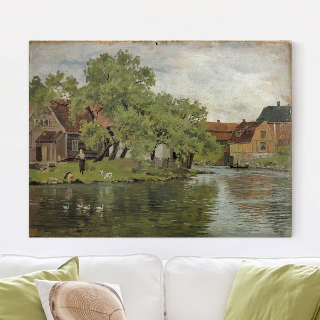 Cuadros de Expresionismo Edvard Munch - Scene On River Akerselven